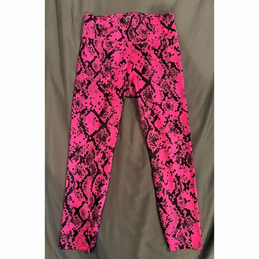 JoyLab womens Leggings in Pink and Black Snake Print